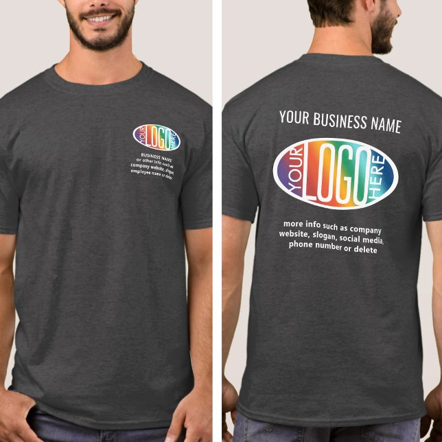 Front Back Anpassningsbar Prated Modern Business L T Shirt (Skapare uppladdad)