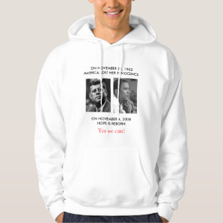 FRONT/BACK JFK till den OBAMA/delen JFK "frågar Hoodie