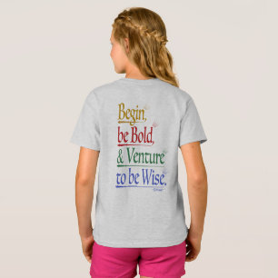 Front & Back - Magic Horace Quote Kids T-Shirt