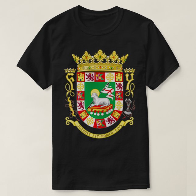 FRONT & BACK Puerto Rico Jackar Arm Zip T Shirt (Design framsida)