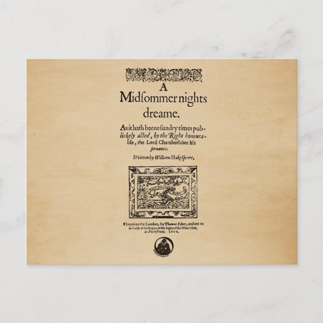Front Biet till A Midsommar Nights Quarto Vykort (Framsida)
