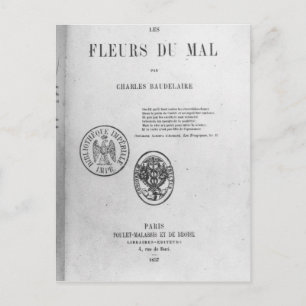 Front Cover, första utgåvan av "Les Fleurs du Vykort