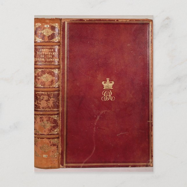 Front Cover of Johnson's Dictionary Vykort (Framsida)