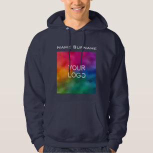 Front Design Business Logotyp Manar - liten, blå, Hoodie