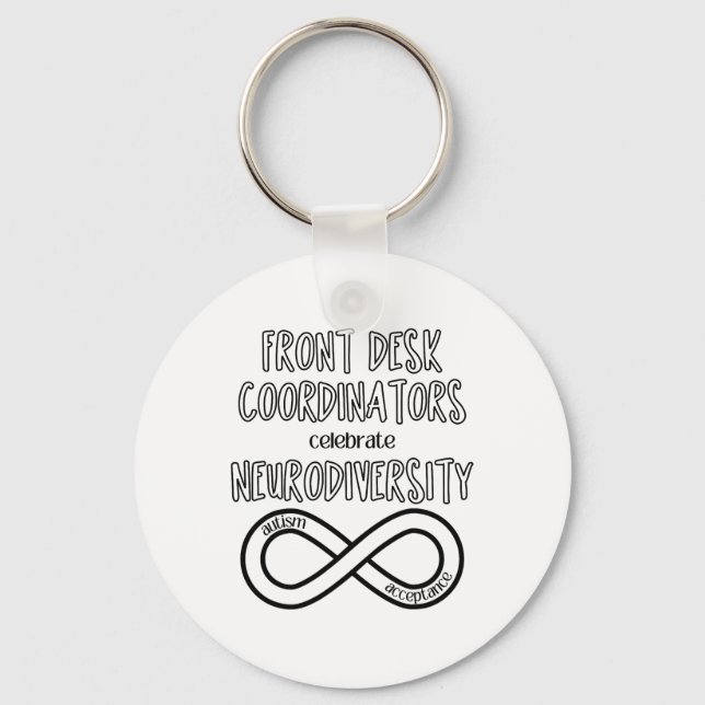 Front Desk firar Neurodiversity Acceptance Au Nyckelring (Framsida)