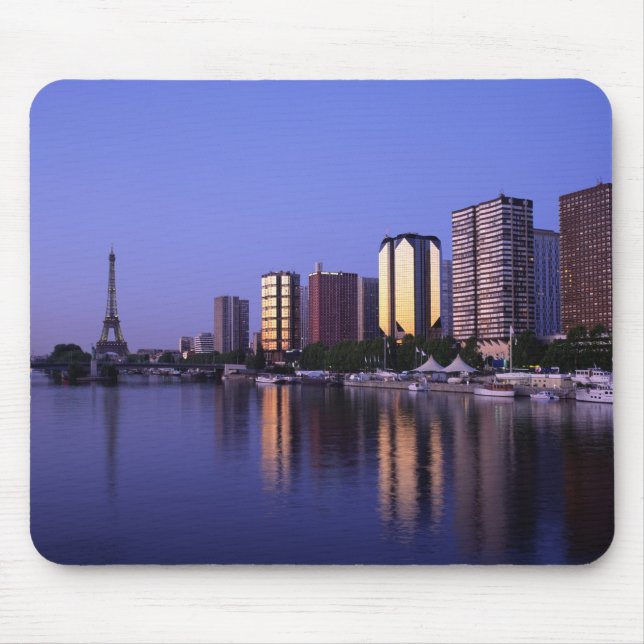 Front du Seine och Eiffeltornet, Paris, Frankrike Musmatta (Framsidan)