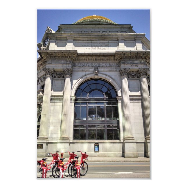 Front Façade, f.d. Buffalo Savings Bank Fototryck (Framsidan)