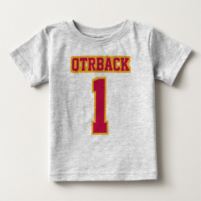 Front GRÅTT CRIMSON GULD Crewhead Football Outfit T-shirt (Framsida)