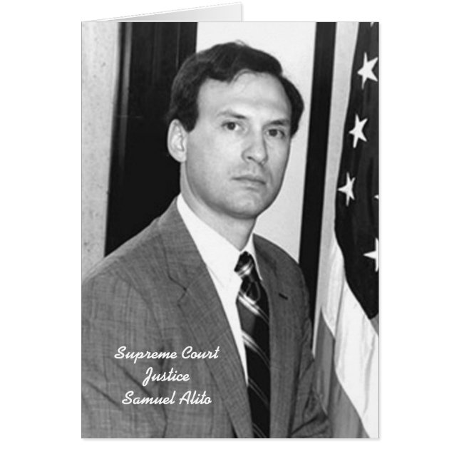 Front: Justice Samuel Alito Hälsningskort (Framsidan)