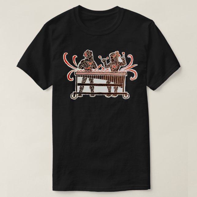 Front Linjer Marimba T Shirt (Design framsida)