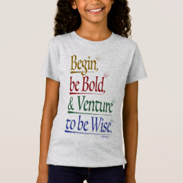 Front - Magic Horace Quote Girls' Slim Fit Tee