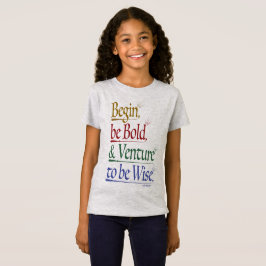 Front - Magic Horace Quote Girls' Slim Fit Tee