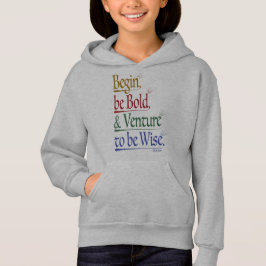 Front - Magic Horace Quote Kids Pullover Hoodie T Shirt
