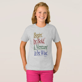 Front - Magic Horace Quote Kids T-Shirt