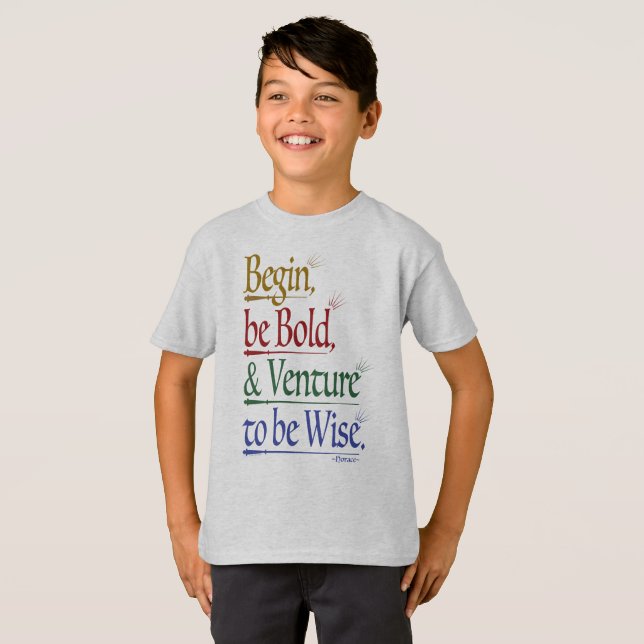 Front - Magic Horace Quote Unisex Kids T-Shirt (Hel framsida)