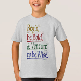Front - Magic Horace Quote Unisex Kids T-Shirt