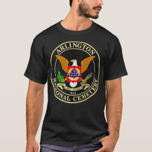 FRONT och BACK Arlington National Cemetery Zip T Shirt