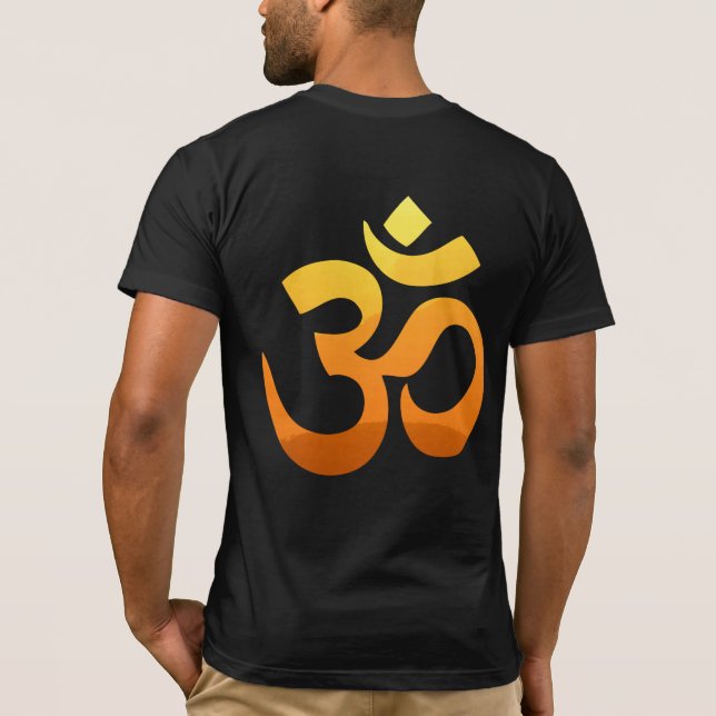 Front och back om Mantra Meditation Yoga Manar T Shirt (Baksida)