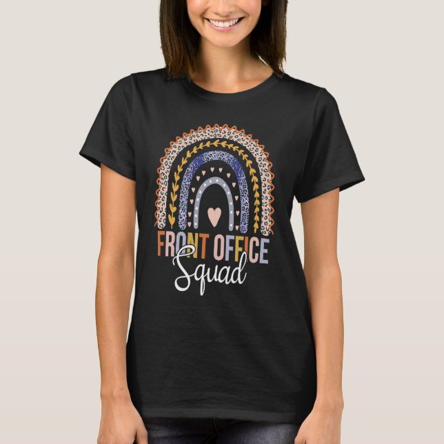 Front Office Squad Assistant School Secretary Cute T Shirt (Framsida)