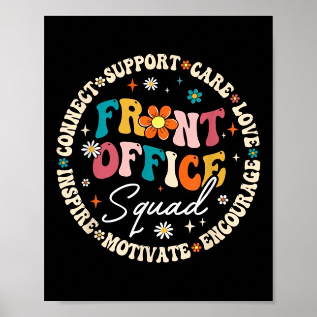 Front Office Squad Tillbaka Till Skolan Glad Först Poster (Framsidan)