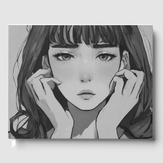 front på kvinna ansikte guestbook gästböcker