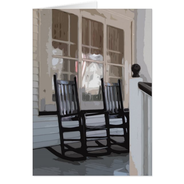 Front Porch in Ocean Grove NJ Hälsningskort (Framsidan)