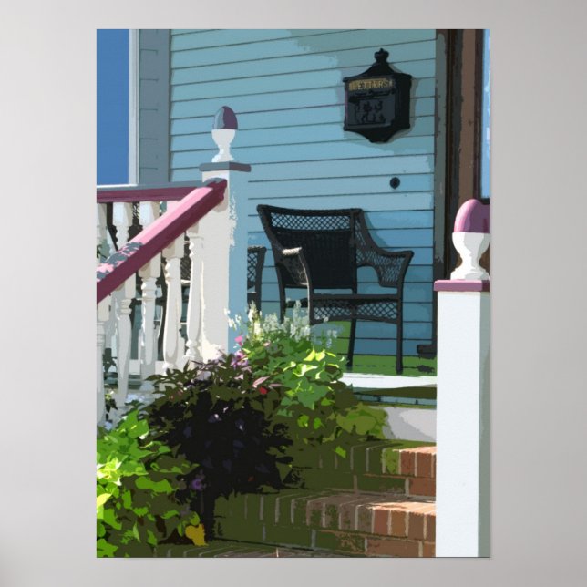 Front Porch in Ocean Grove NJ Poster (Framsidan)