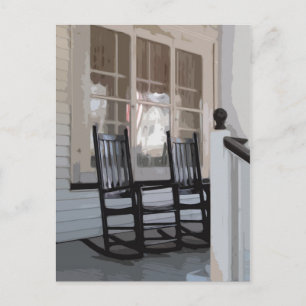 Front Porch in Ocean Grove NJ Vykort