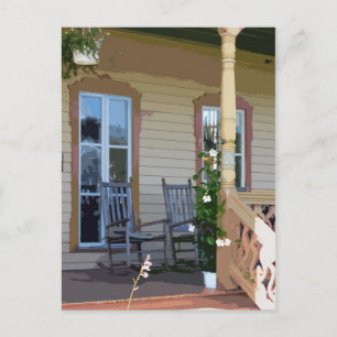 Front Porch in Ocean Grove NJ Vykort
