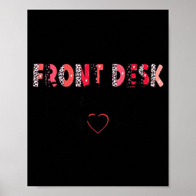 Front Receptionist Desk Valentines Day Hostal Nurs Poster (Framsidan)