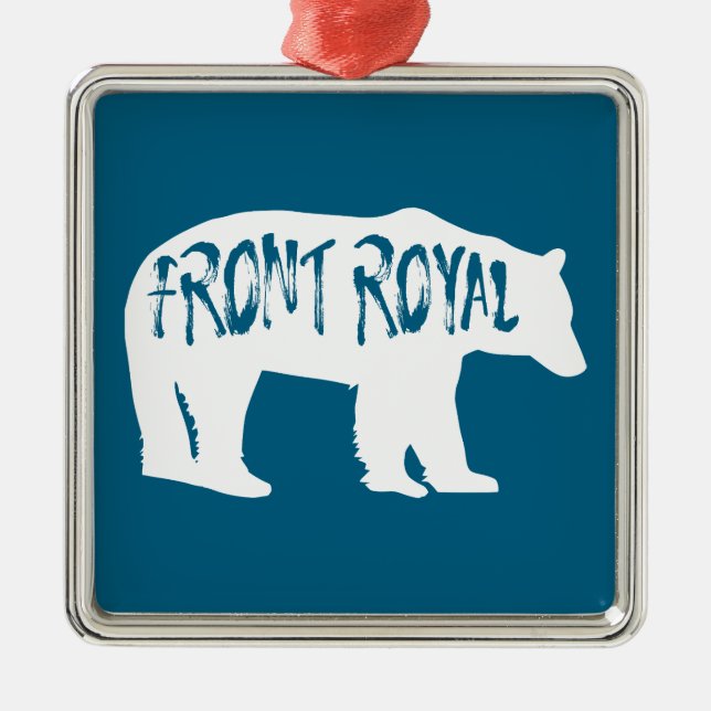 Front Royal Virginia Bear Julgransprydnad Metall (Framsidan)