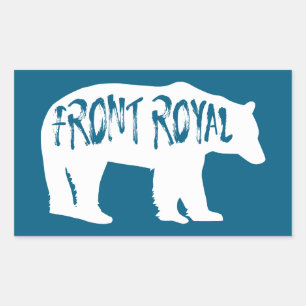 Front Royal Virginia Bear Rektangulärt Klistermärke