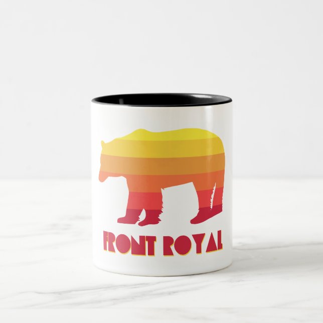 Front Royal Virginia Rainbow Bear Två-Tonad Mugg (Center)