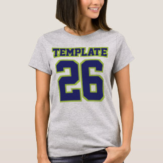 Front SILVER NAVY LIME Womens Bella Flowy Circle Tee Shirt