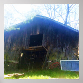 Front View a rustic 100-year old lada Poster