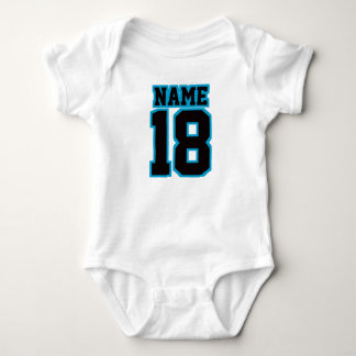 Front WHITE BLACK BLUE One Biet Football Jersey T Shirt
