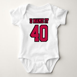 Front WHITE CRIMSON BLACK Bodydress Football Jerse Tee Shirt