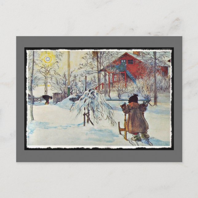 Front Yard och Tvätta House Vykort (Framsida)