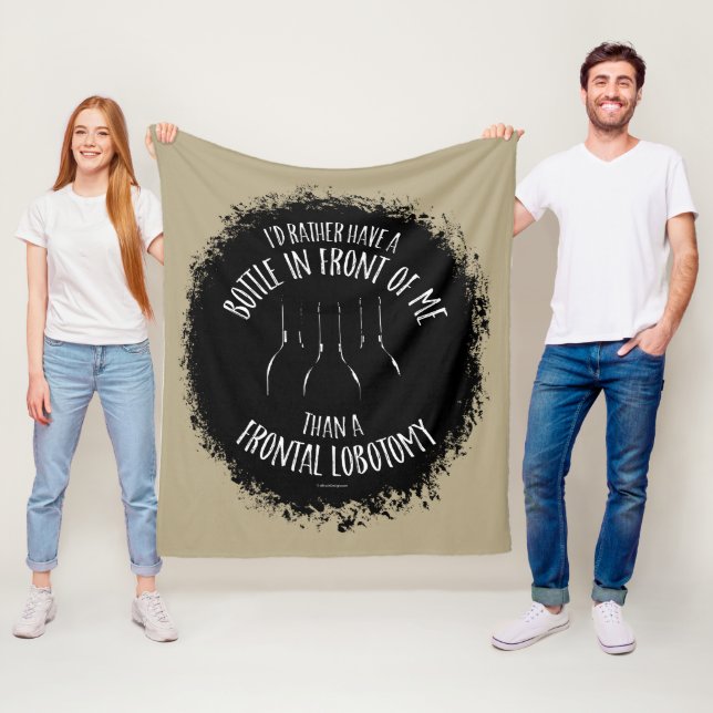 Frontal Lobotomy Fleece Blanket (På plats)