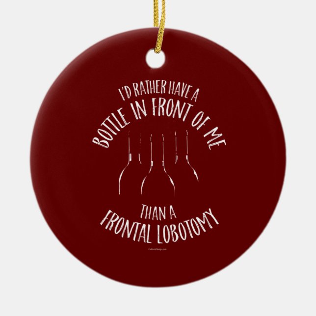 Frontal Lobotomy Julgransprydnad Keramik (Framsidan)