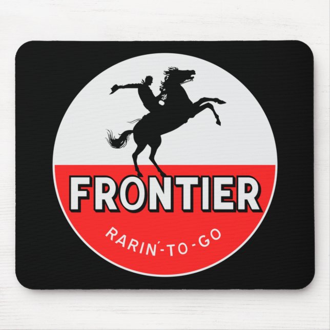 Frontbensinets rarin'-to-go-vintage-tecken musmatta (Framsidan)