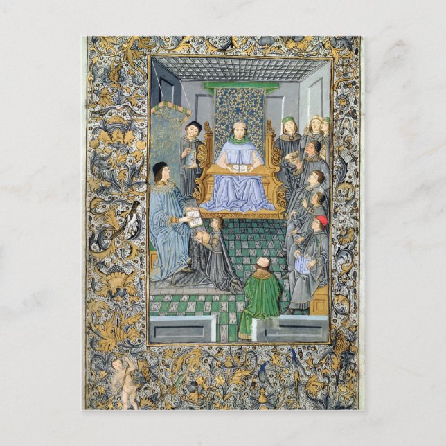 Fronten för Antonio de Nebrijas "Gramatica" Vykort (Framsida)