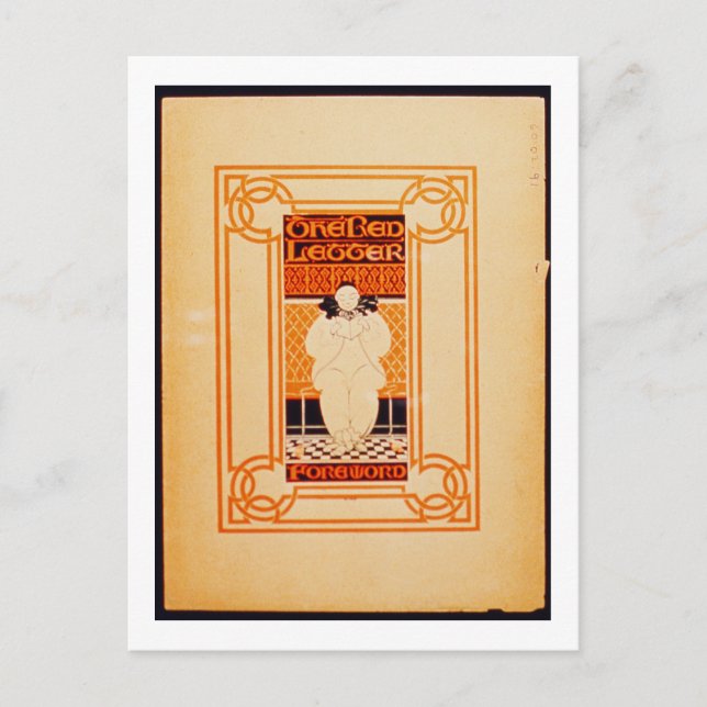 Fronten för "One Red Brev" (färg litho) Vykort (Framsida)