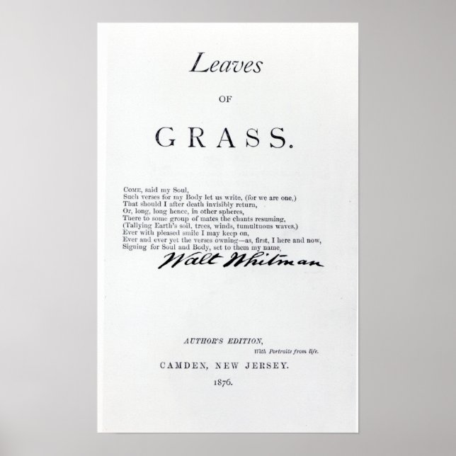 Fronten mot "Löv of Grass" Poster (Framsidan)