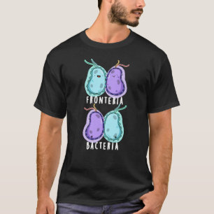 Fronteria Bacteria Funny Biology Pun Mörk BG T Shirt