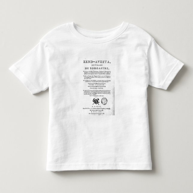 Frontispiece av en upplaga av 'Zenden Tee Shirt (Framsida)