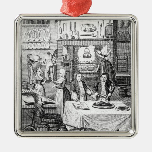 Frontispiece av 'hushållerska Instructor Julgransprydnad Metall (Framsidan)