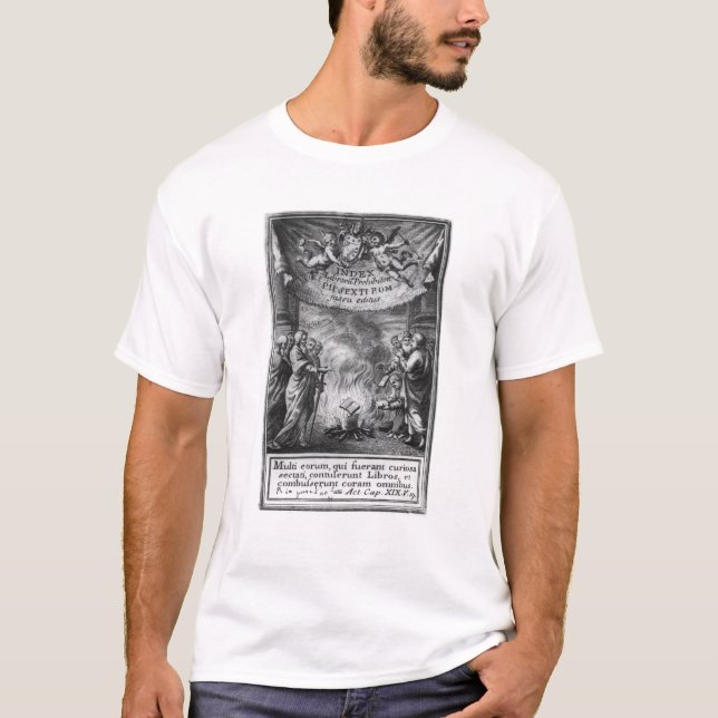 Frontispiece av 'indexet Librorum Prohibitorum T Shirt (Framsida)