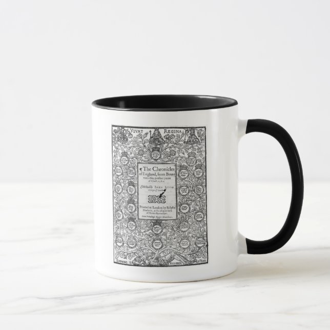 Frontispiece av 'krönikorna av England Mugg (Höger)