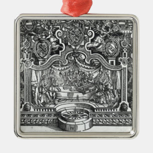 Frontispiece av "Messes" vid Roland de Lassus Julgransprydnad Metall